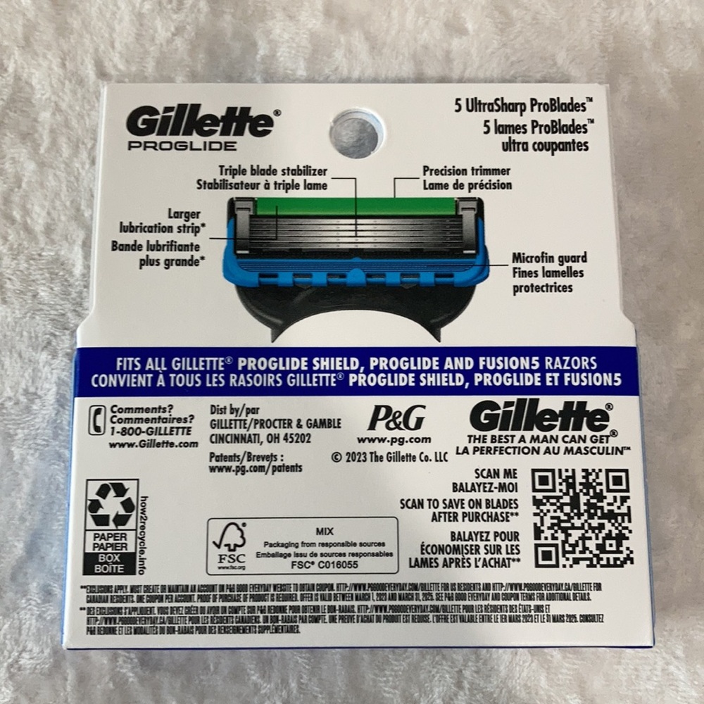 NWT Gillette ProGlide Men’s Razor Blade Refills 4ct - Picture 5 of 5